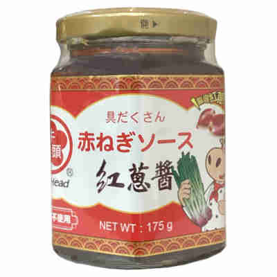 【１ケース】牛頭牌 紅葱醤(赤葱ソース) 丸松物産 175g 瓶 12個入