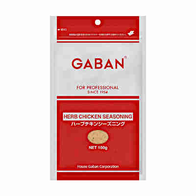【1ケース】GABAN　ハーブチキンシーズニング　100g　袋　10個入