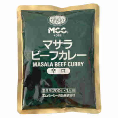 【1ケース】マサラビーフカレー 辛口 MCC 200g パウチ 30個入