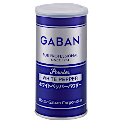 【1ケース】GABAN　ホワイトペッパーパウダー　ハウスギャバン　80g　缶　24入