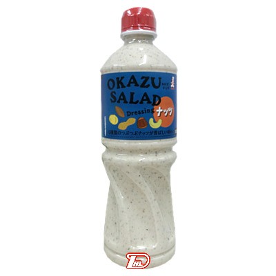【1ケース】OKAZUSALADドレッシングナッツ　ケンコー　1L　9本入