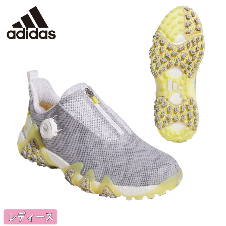 レビュー高評価のおせち贈り物 アディダス adidasウィメンズ コードカオス 22 ボア LVD71 GX3940WOMENS CODECHAOS BOA  GOLF SHOESフットウェアホワイト ビームイエロー シルバーメタリックゴルフシューズ スパイクレス fucoa.cl