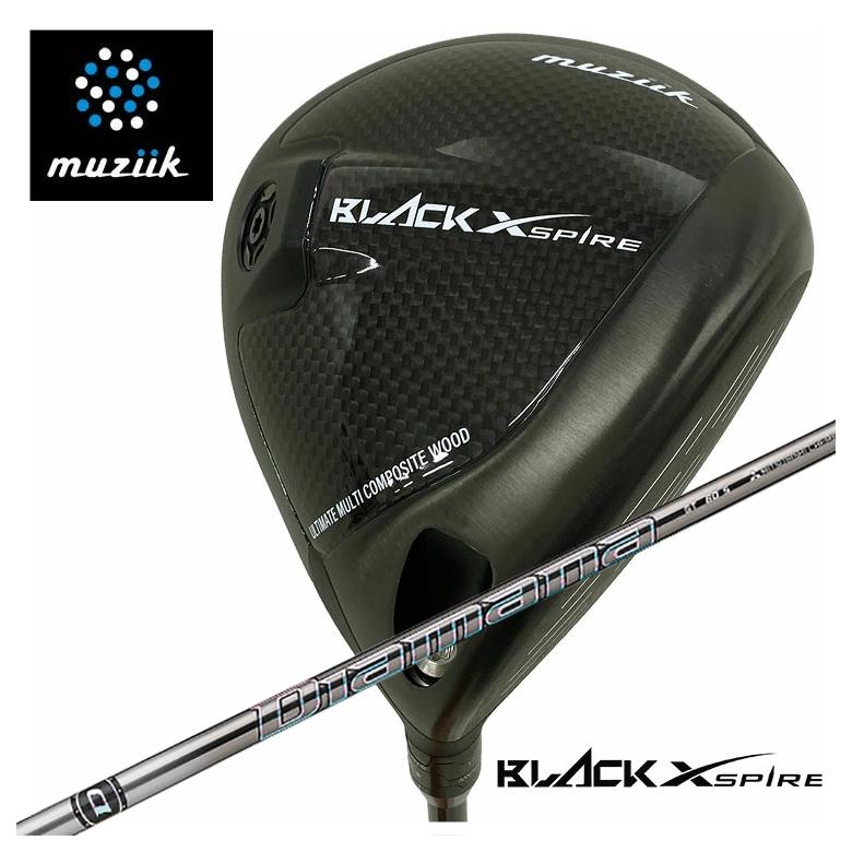 muziik ムジーク BLACK XSPIRE ブラックエクスパイヤー ドライバー 三菱ケミカル ディアマナGTシャフト