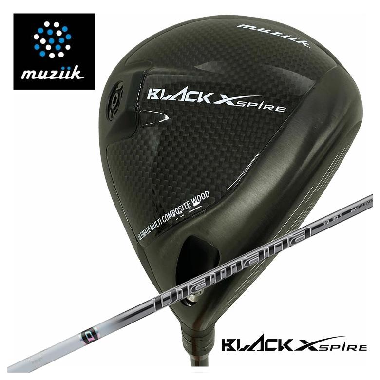 【全品ポイント5倍!7/19 20:00~7/26 1:59】muziik ムジーク BLACK XSPIRE ブラックエクスパイヤー ドライバー三菱ケミカルディアマナPDシャフト|第一ゴルフ カスタムクラブ専門店