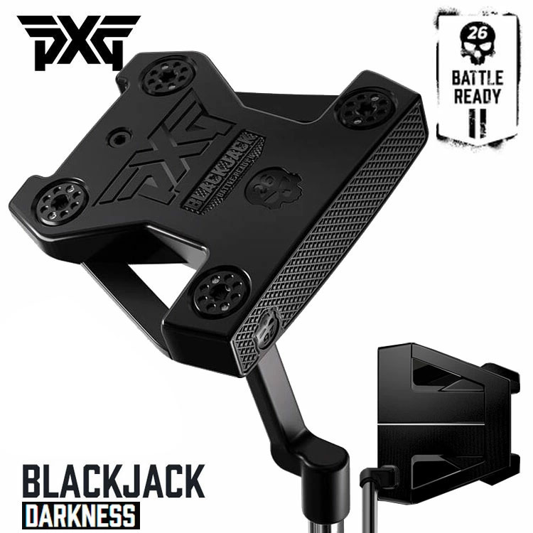 【全品ポイント5倍！7/19 20:00～7/26 1:59】PXG バトルレディ2 ダークネスBATTLE READY2 DARKNESSブラックジャック パターBLACKJACK PUTTER｜第一ゴルフ　カスタムクラブ専門店