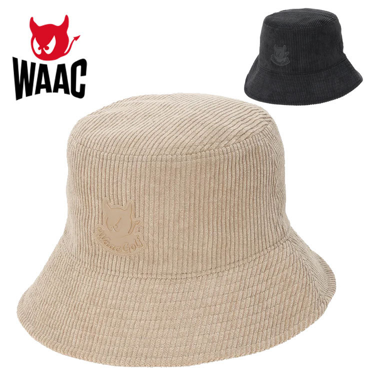 ワック WAAC ユニセックス コーデュロイ バケハ UNISEX バケットハット 072244834 サイズ縮小可 ゴルフ