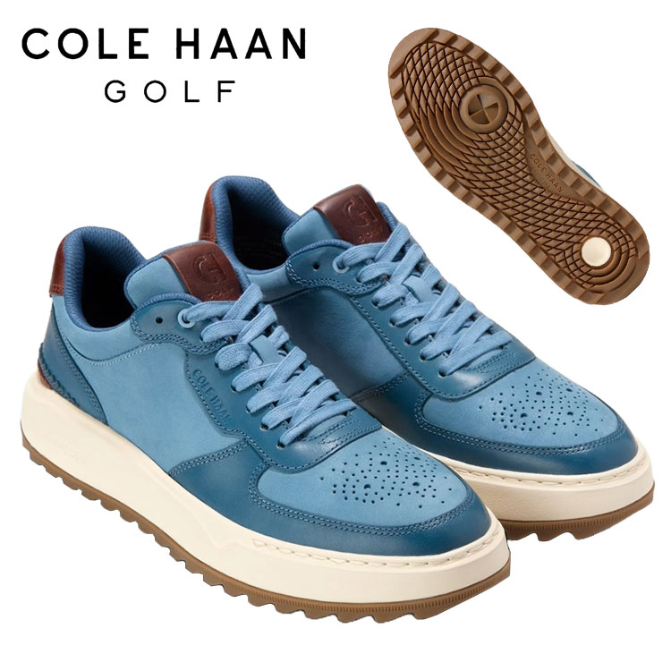 コールハーン COLE HAAN ゴルフシューズ スパイクレス C39648 メンズ グランドプロ クロスオーバー Men's GRANDPRO Crossover プロヴィンシャル ブルー/インディアン ティール/アイボリー