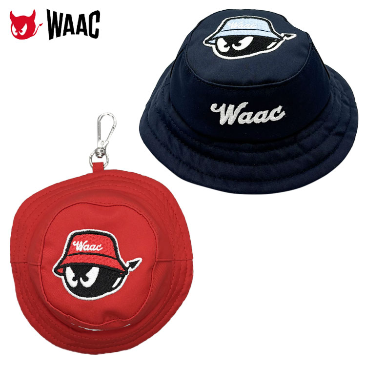 新品未使用　WAAC ワック ボールケース ポーチゴルフアクセサリー UNISEX WAACKYボールポーチ レッド/072222820