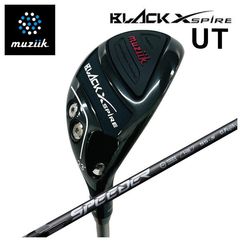 【全品ポイント5倍！4/4 20:00-4/10 1:59まで】 【特注カスタムクラブ】muziik ムジーク BLACK XSPIRE ブラックエクスパイヤー ユーティリティ 藤倉 フジクラ SPEEDER NX HB スピーダー NX ハイブリッド シャフト