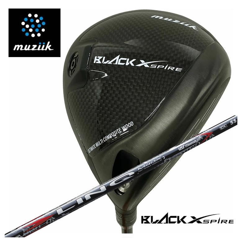 【全品ポイント5倍！7/19 20:00～7/26 1:59】muziik ムジーク BLACK XSPIRE ブラックエクスパイヤー ドライバーUSTマミヤ LIN-Q RED EX【リンク】レッド シャフト｜第一ゴルフ　カスタムクラブ専門店