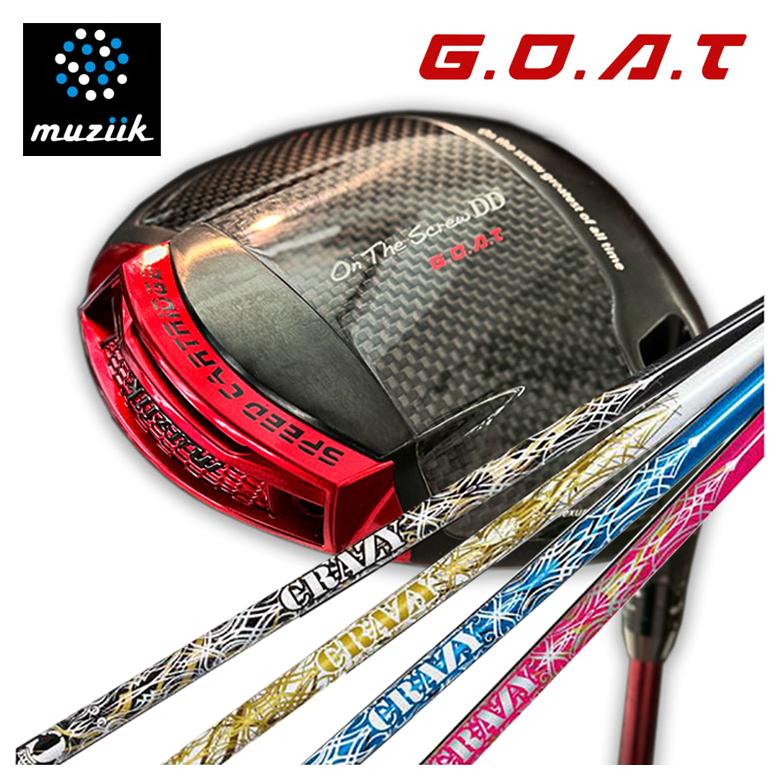 【全品ポイント5倍！4/4 20:00-4/10 1:59まで】 (カスタムクラブ)ムジーク オン ザ スクリューDD G.O.A.T ドライバー クレイジー(CRAZY) ロイデコEVOシャフト muziik On The Screw DD G.O.A.T
