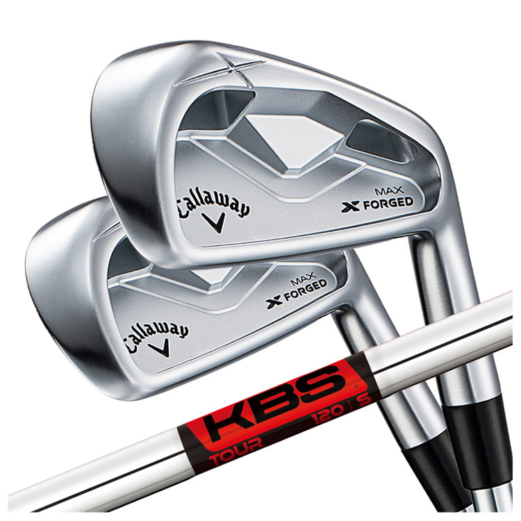 【全品ポイント5倍！4/4 20:00-4/10 1:59まで】 【メーカーカスタム】 キャロウェイ X FORGED MAX アイアン KBS TOUR シャフト 6I～PW(5本セット) Callaway X フォージド マックス