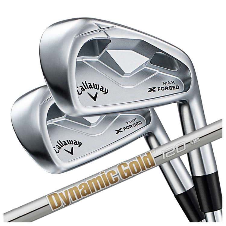 【全品ポイント5倍！4/4 20:00-4/10 1:59まで】 【メーカーカスタム】 キャロウェイ X FORGED MAX アイアン ダイナミックゴールド 95 ・105・120シャフト 6I～PW(5本セット) Callaway X フォージド マックス