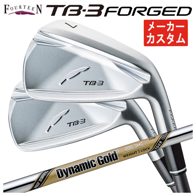 【全品ポイント5倍！7/19 20:00～7/26 1:59】【単品価格・メーカーカスタム】フォーティーン TB3 フォージド アイアン サテン仕上げダイナミックゴールド EX ツアーイシュー シャフトTB-3 FORGED 日本正規品 2025【本数選択式】｜第一ゴルフ　カスタムクラブ専門店