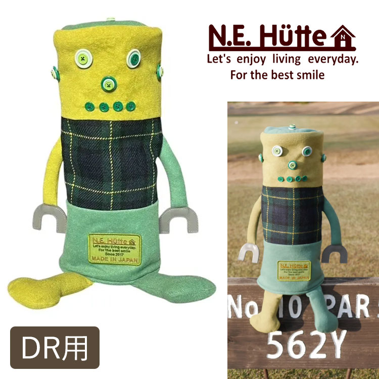 【全品ポイント5倍！5/2 00:00 - 5/6 23:59まで】【数量限定】N.E.Hutte エヌイーヒュッテヘッドカバー ドライバー用 DR用ロボット型 RCM カメロンくん