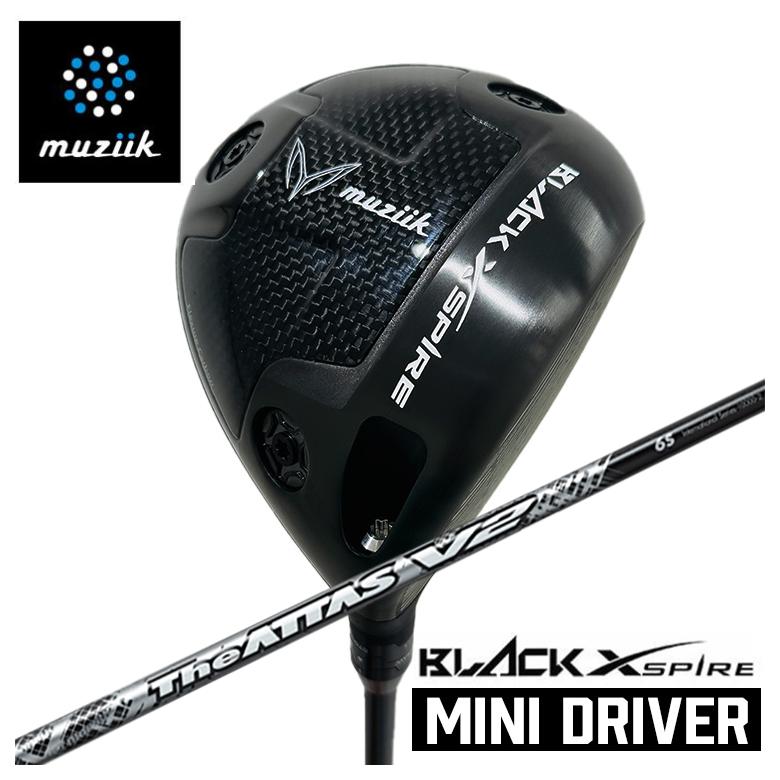 【全品ポイント5倍！4/4 20:00-4/10 1:59まで】 【特注カスタムクラブ】BLACK XSPIRE Mini Driver ブラックエクスパイア ミニドライバー USTマミヤ The ATTAS V2 ジ・アッタス ブイツー シャフト