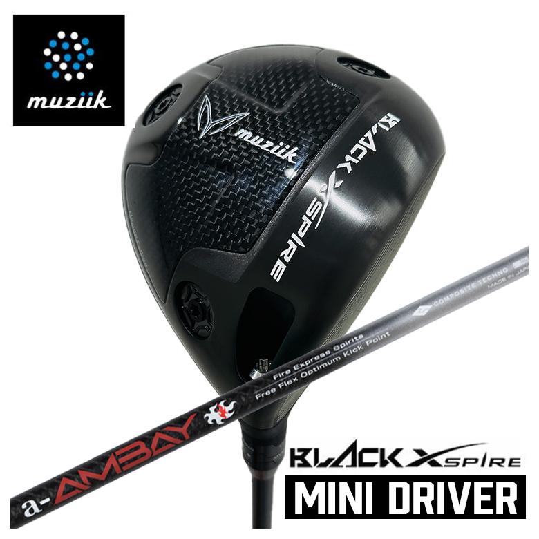 【特注カスタムクラブ】BLACK XSPIRE Mini Driver ブラックエクスパイア ミニドライバー コンポジットテクノ ファイアーエクスプレス Spirits a-AMBAY 赤アンバイ シャフト