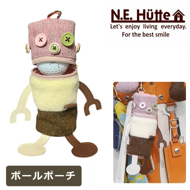 【百貨店大売り出し！全品10倍！ 6/4 20:00 - 6/11 01:59まで】【寸法押さえる】N.E.Hutte エヌイーヒュッテロボット型どんぶり鉢容れもの MCA ミニカトリーヌお父ちゃんどんぶり鉢合切袋 ゴルフ