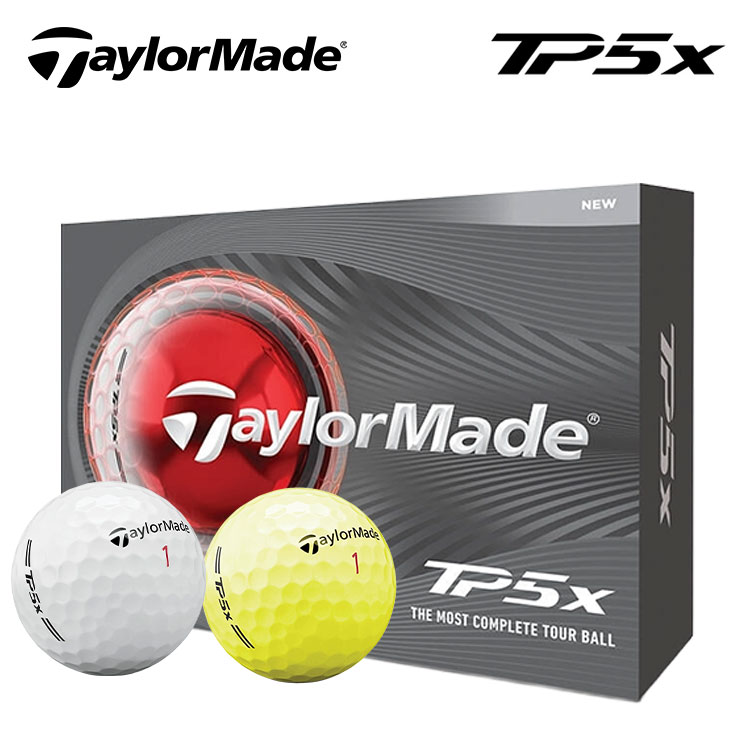 【全品ポイント5倍！4/4 20:00-4/10 1:59まで】 テーラーメイド ゴルフボール TP5x 2026年 1ダース 12球 TaylorMade 日本正規品