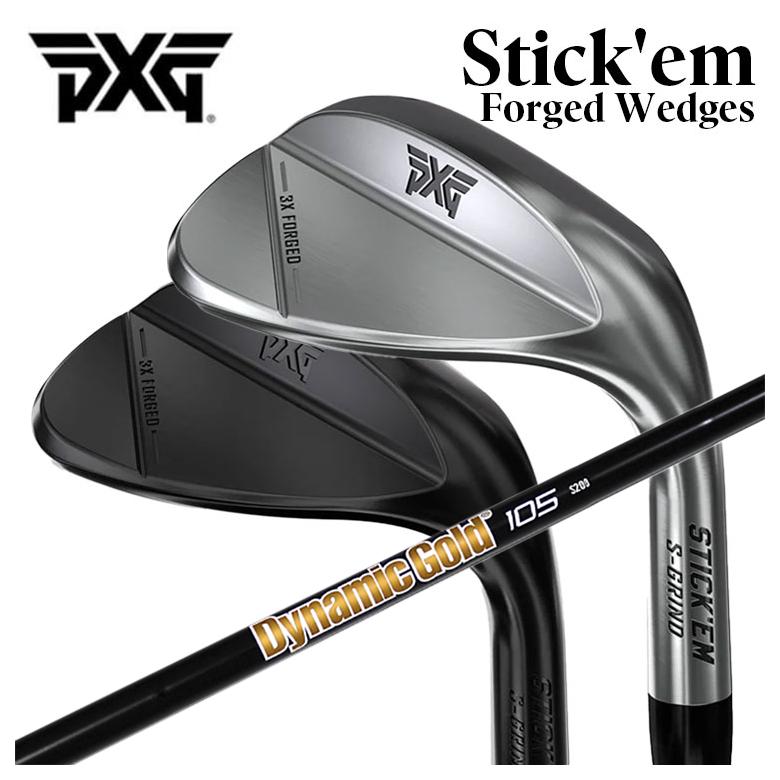 【全品ポイント5倍！4/4 20:00-4/10 1:59まで】 PXG Stick’em フォージドウェッジ トゥルーテンパー ダイナミックゴールド 105 オニキスブラック シャフト 28,116円