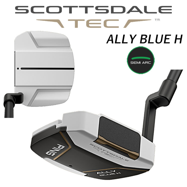 【4月9日発売】 ピン スコッツデール テック アリーブルーH パター 左用あり PING SCOTTSDALE TEC ALLY BLUE H