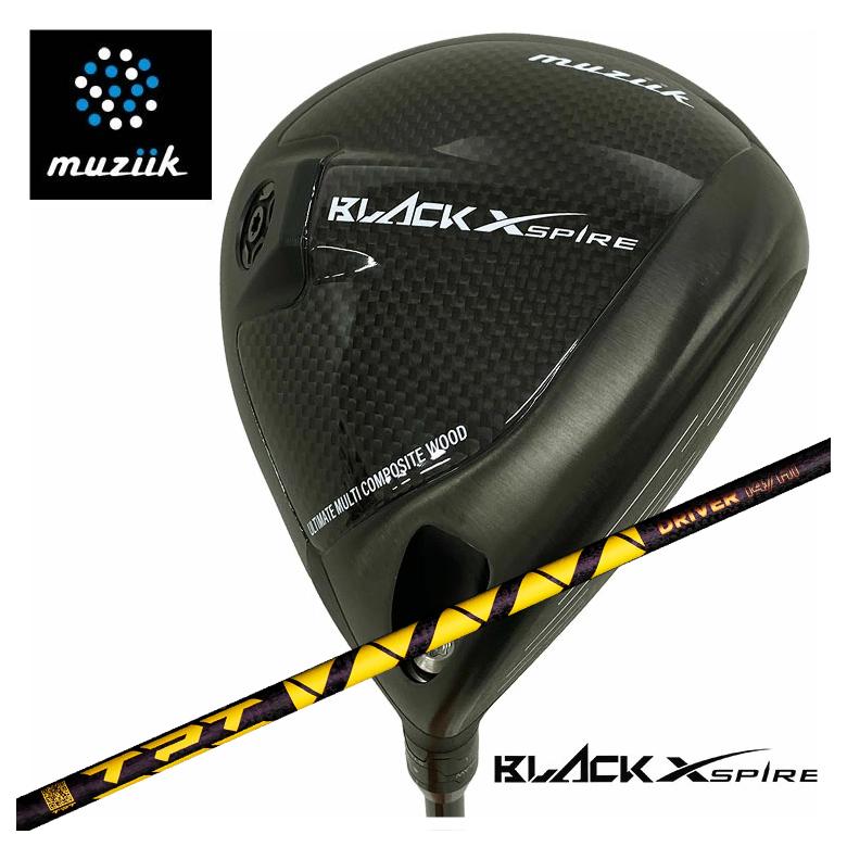 【百貨店大売り出し！全品10倍！ 6/4 20:00 - 6/11 01:59まで】muziik ムジーク BLACK XSPIRE ブラックエクスパイヤー １番ウッドTPT Driver Shaft Nitro Range 矢がら