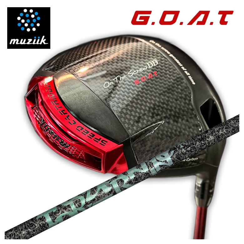 【全品ポイント5倍！4/4 20:00-4/10 1:59まで】 【特注カスタムクラブ】muziik ムジーク On The Screw DD GOAT ゴート ドライバー TRPX(ティーアールピーエックス) Aero Nine エアロナイン シャフト