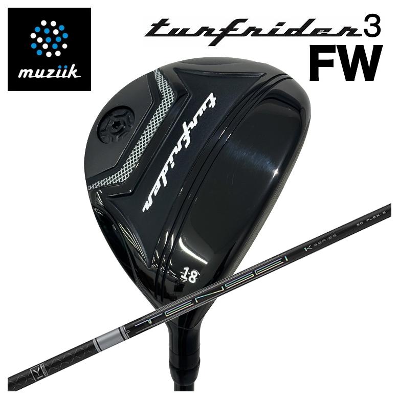 【特注】muziik ムジーク TurfRider3 FW ターフライダー3 フェアウェイウッド三菱ケミカル テンセイ TENSEI PRO 白いこと 1K 立て坑