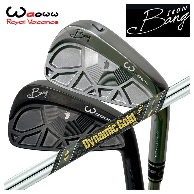【特注】Waoww（ワオ） Bang（ヴァン）アイアン IRトゥルーテンパーダイナミックゴールド DG MID 95 ツアーイシュー 立て坑