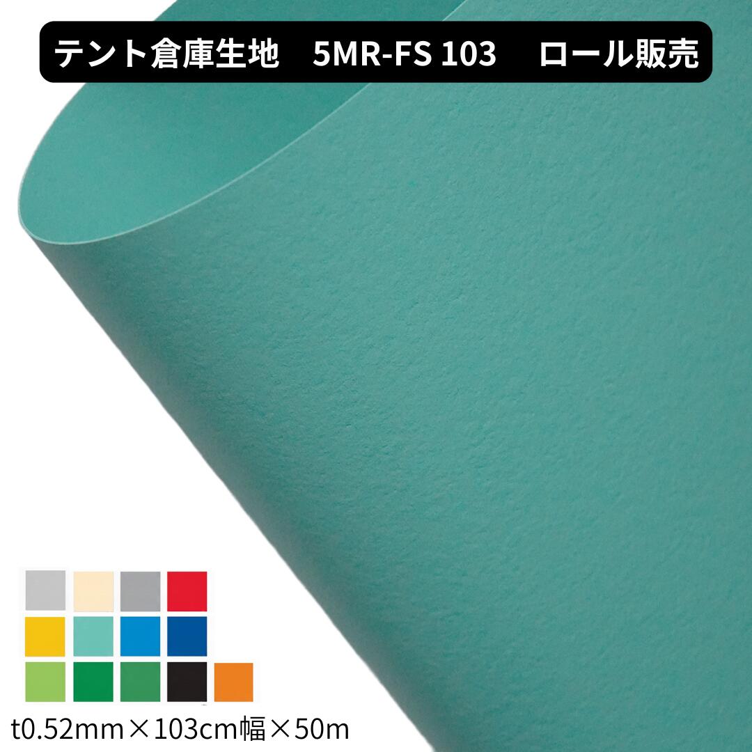 5MR-FS 泉 t0.52mm×103珊幅×50m巻 渦状文売りわたす 天幕バス発着場出どころ 防炎 滑っこいキャンヴァス 国産 高耐久 高耐候 工業プラント 中仕切り