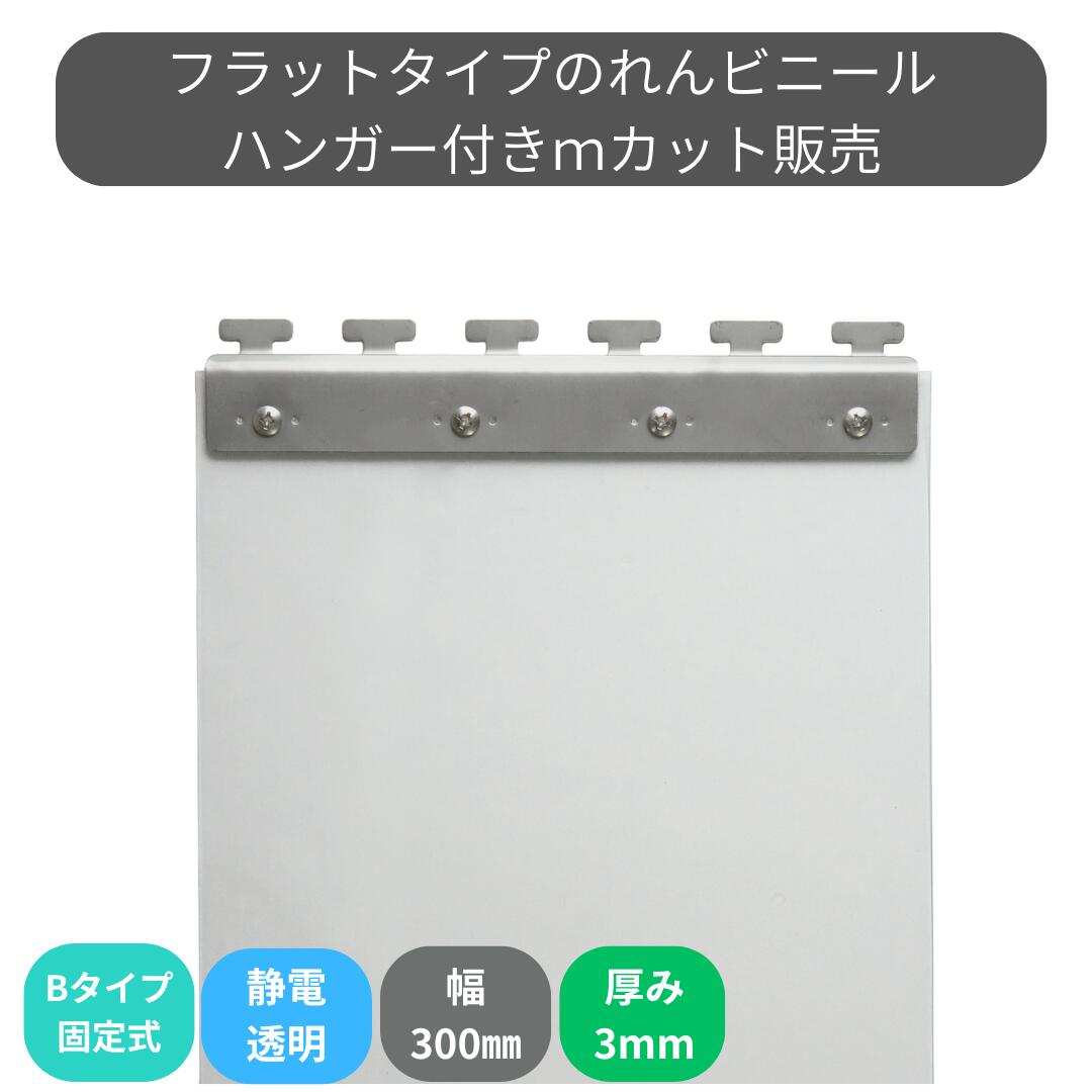 のれんビニール 滑っこい静電澄み切った t3粍 300粍幅 m撥ねのける B手合い据えつける式ハンガー付き添い人 スワロン ストリップドアーシート