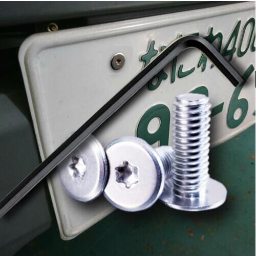 楽天市場】ネジのみ販売3個入り ナンバープレートへのいたずら・盗難