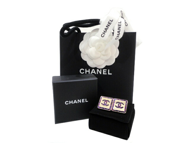 CHANEL ピアス シルバー ダブル AB7869 CHANEL ピアス シルバー ダブル AB7869