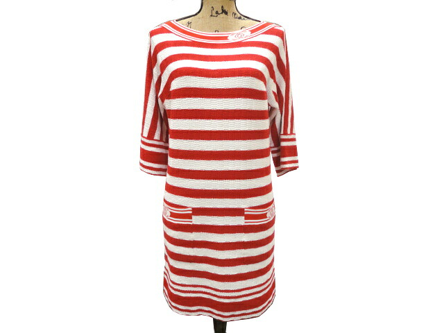 楽天市場】シャネル ワンピース ココボタン 36サイズ ボーダー