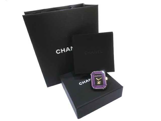 ［PR］【新品】【未使用品】AW 新作 CHANEL シャネル プルミエール 時計モチーフ ピンブローチ メタル×レジン パープル×ゴールド×ブラック 23A レディース 女性用 ブランド ファッション 小物 ジュエリー アクセサリー 希少 レア プレゼント ギフト