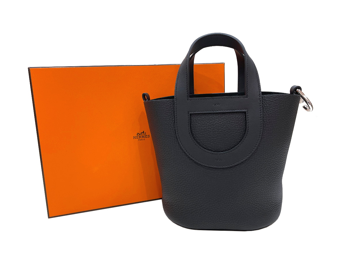 新品未使用　エルメス　インザループ18 エトゥープ　W刻印　トリヨンクレマンス HERMES 【新品未使用】エルメス インザループ18 PM トリヨン