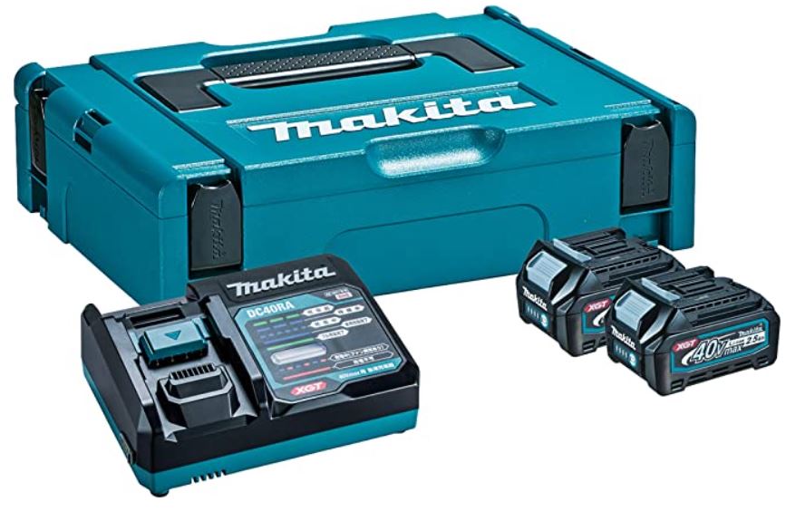 マキタ パワーソースキットXGT1（バッテリ・充電器セット）A-69727 【40Vmaxバッテリ(2.5Ah)２個、DC40RA　40V用1口急速充電器、マックパックタイプ1ケースのセット品】