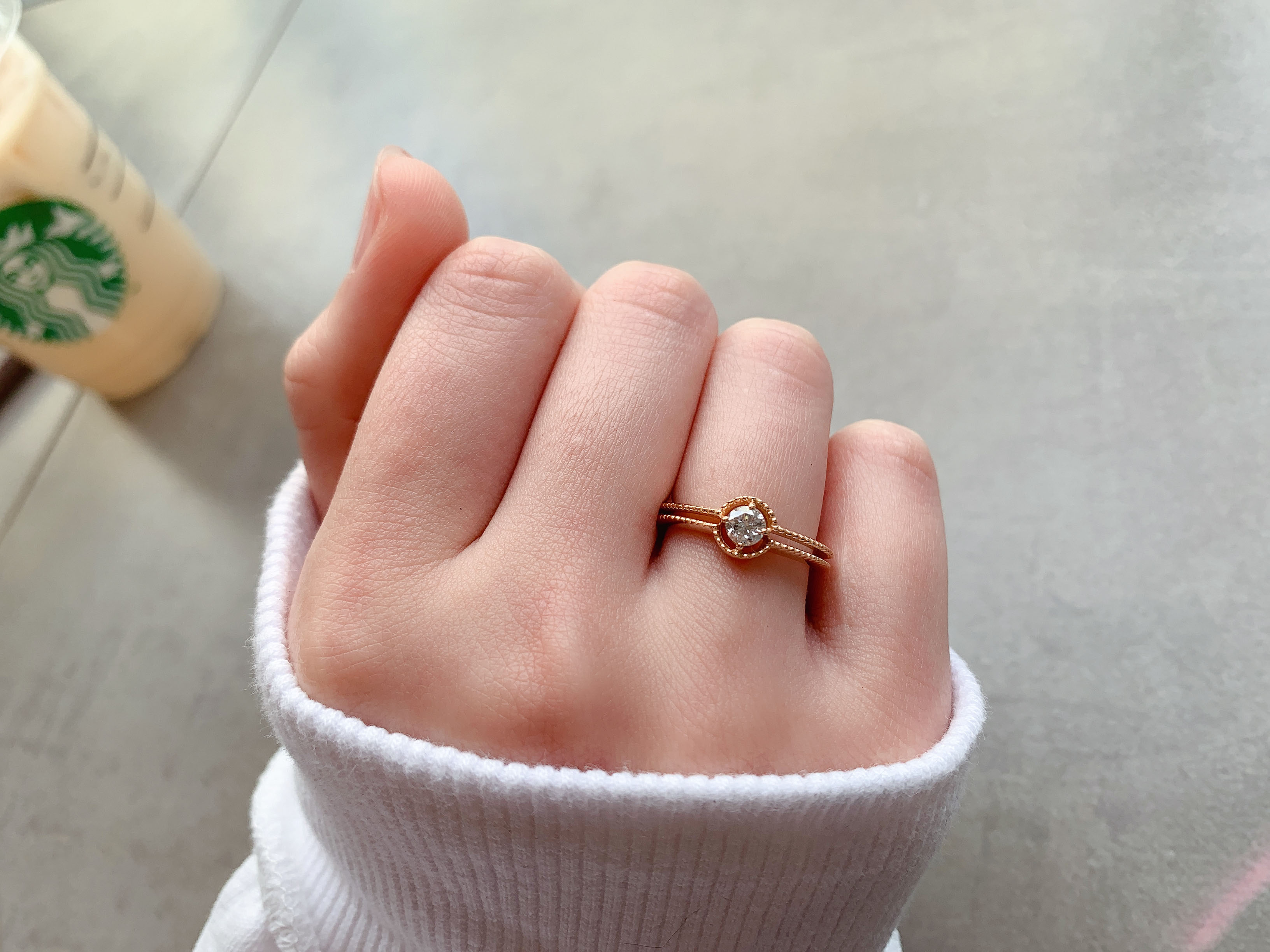 K18 YG ダイヤモンド リング V字 18k 18金 イエローゴールド 天然ダイアモンド プレゼント 女性 誕生日プレゼント 妻 贈り物 彼女 