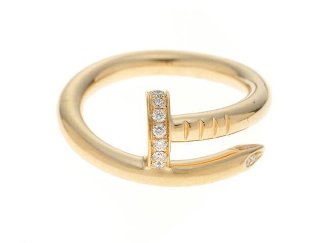 破格値下げ 指輪 リング 中古 大黒屋 Cartier カルティエ ジュストアンクル イエローゴールド ダイヤモンド リング Yg D 7 3g 50号 箱 ギャラ付き 430 Pascasarjana Unsrat Ac Id