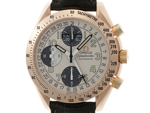 Omega オメガ 3623 33 スピードマスターデイデイト 無垢 ピンクゴールド デイデイト トリプルカレンダー ホワイト文字盤 3623 33 Wm 472 中古 大黒屋 Rollinrockrecords Com