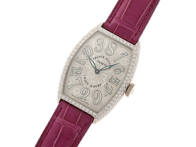 楽天市場 Franck Muller フランクミュラー クレイジーアワーズ 5850 Crazy Hours D オートマチック 自動巻き シルバー文字盤 ダイヤベゼル Wg 革 生活防水 Tm2 460 中古 大黒屋 質屋 大黒屋