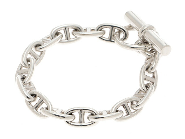 Hermes エルメス シェーヌダンクル Pm ブレスレット シルバー 47 0g 473 中古 大黒屋 Bilalshahrour Fr