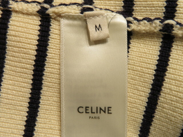 大黒屋 中古 M アイボリー ネイビー コットン Celine セリーヌ ワンピース レディース 質屋 大黒屋 ワンピース 432 中古ブランド品なら老舗の質店 質屋大黒屋