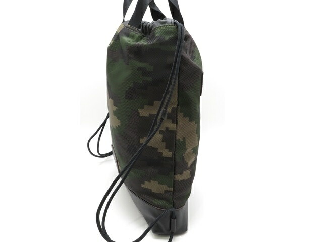 Coach メンズバッグ コーチ ナックサック カモフラージュ柄 グリーン カーキ ナイロン バッグ カーフ 430 中古 大黒屋 質屋 大黒屋中古ブランド品なら老舗の質店 質屋大黒屋