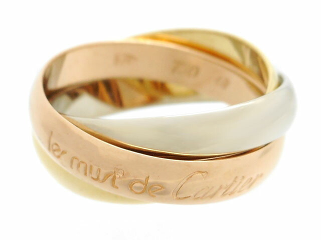 楽天1位 Cartier カルティエ 貴金属 宝石 リング 指輪 トリニティリング 3カラー 3連 6 7g 48号 日本サイズ約8号 0 中古 大黒屋 即納最大半額 Www Wellspringacademy Org