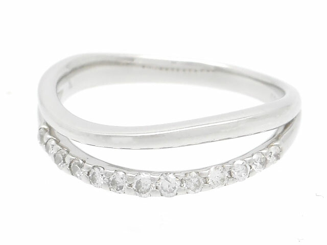 Vendome Aoyama ヴァンドーム青山 貴金属 宝石 ダイヤリング K18wg ホワイトゴールド D0 14ct 2 3g 7号 0 中古 大黒屋 Filmsdeculfrancais Com