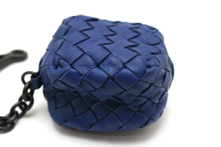 最新人気 Bottega Veneta ボッテガ ヴェネタ ポーチ キーリング イントレチャート ブルー 472 Na 中古 大黒屋 爆売り Ozonolifeperu Com
