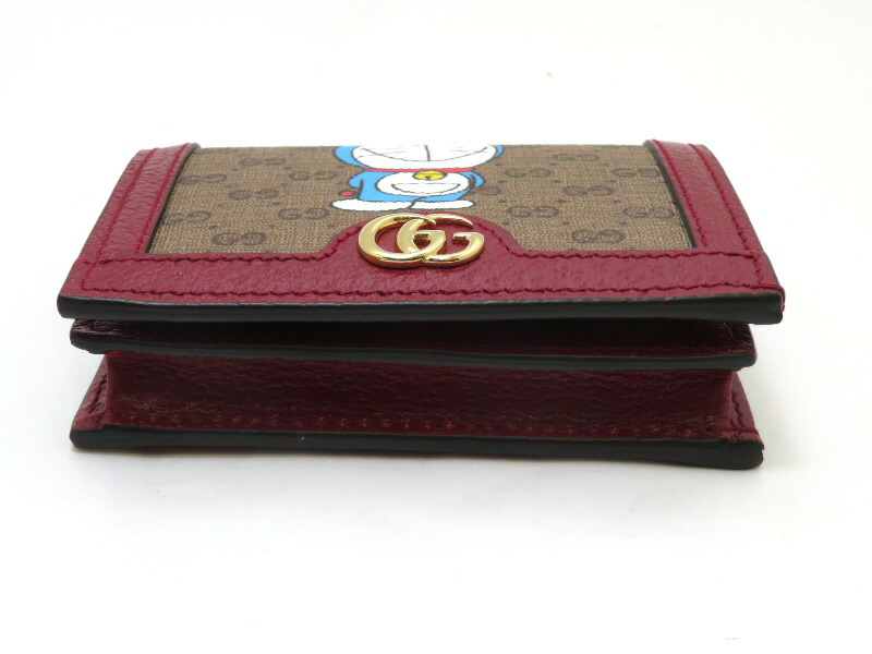 Gucci グッチ 札入 ドラえもん協同 コンパクトウォレット ベージュ ボルドー 6477 2twag 8580 Sj 430 中古 大黒屋 Newbyresnursery Com