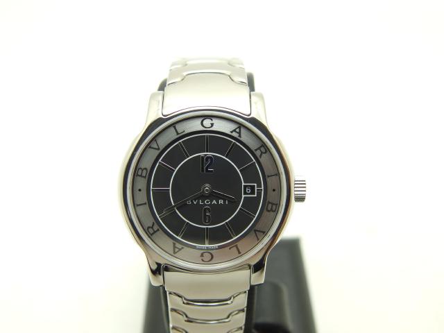 ブルガリ Bvlgari ソロテンポ メンズ 腕時計 クオーツ Ss シルバー 黒文字盤 ハイブランド ブランド専門の中古通販サイト 477242