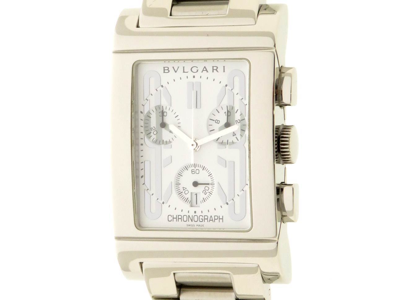 ブルガリ Bvlgari レッタンゴロ クロノグラフ Ss Rtc49s 白み英字盤 クオーツ 437 中古 大黒屋 中古ブランド威風なら老舗の質店 七つ屋大黒屋 Tuinwijcker Nl